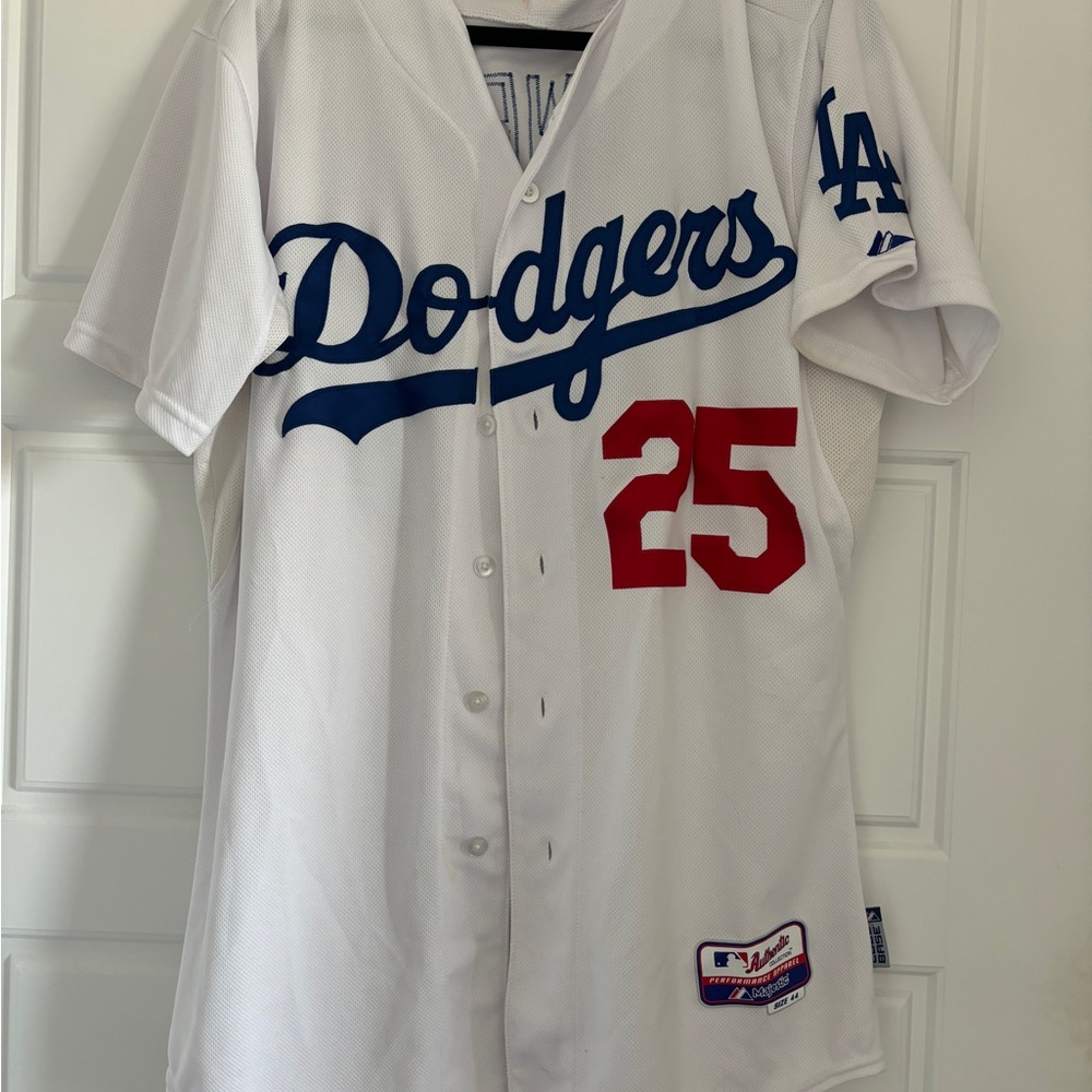 White Dodgers Jersey - CRAWFORD